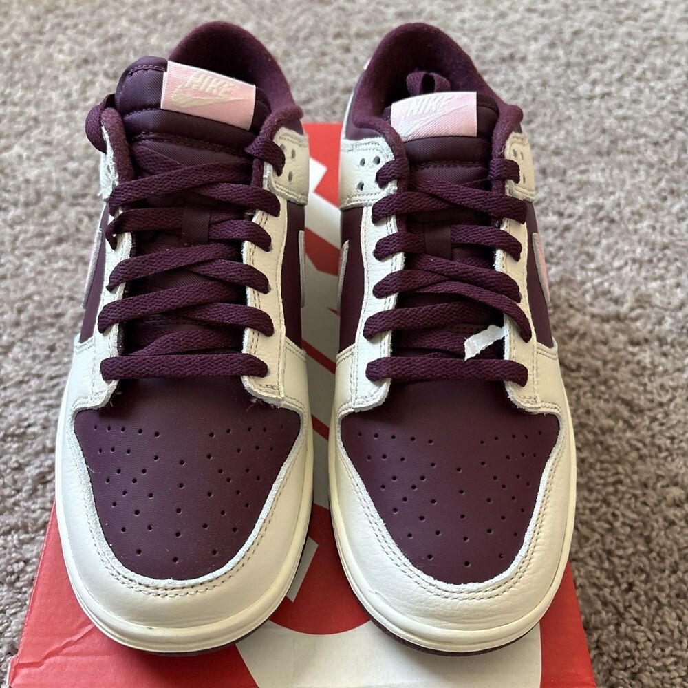Nike Dunk Low Retro PRM Valentines Day 2023 Ivory Maroon Men's Size 10 New